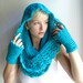 Crochet PATTERN - Starlight Cowl and Fingerless gloves- Infinity Scarf