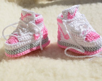 Nike Air Jordan 1 Crochet Baby Booties