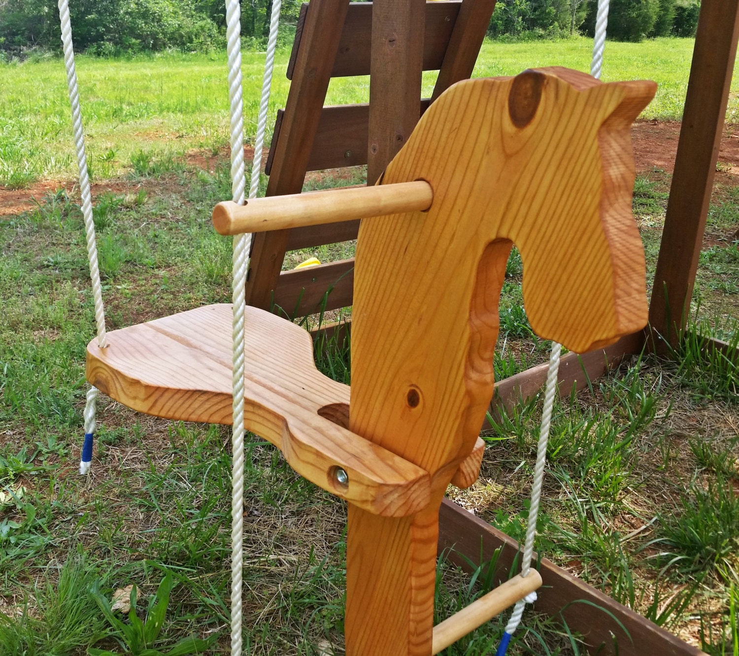 Wooden Pony Swing