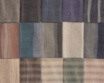 Japanese Yarn Dyed Fabrics - 15 mixed Kobayashi fat eighths