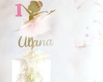 Ballerina Cake Topper - Ballerina Party Decorations - Ballerina Party Decor - Ballerina Party Centerpiece - Ballerina Birthday Party Cake