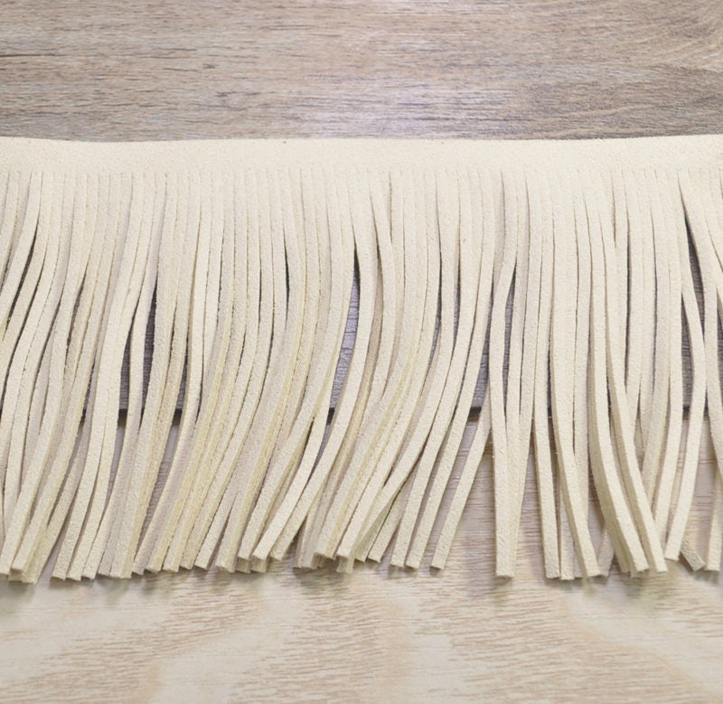 3.07'' Long Fringe Trims,Faux Suede Fringe Trims 78mm,Dress Fringe ...