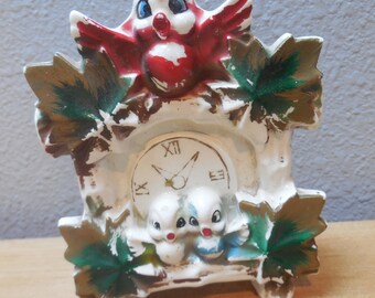 Vintage McCoy Pottery Coo Coo Clock wall pocket