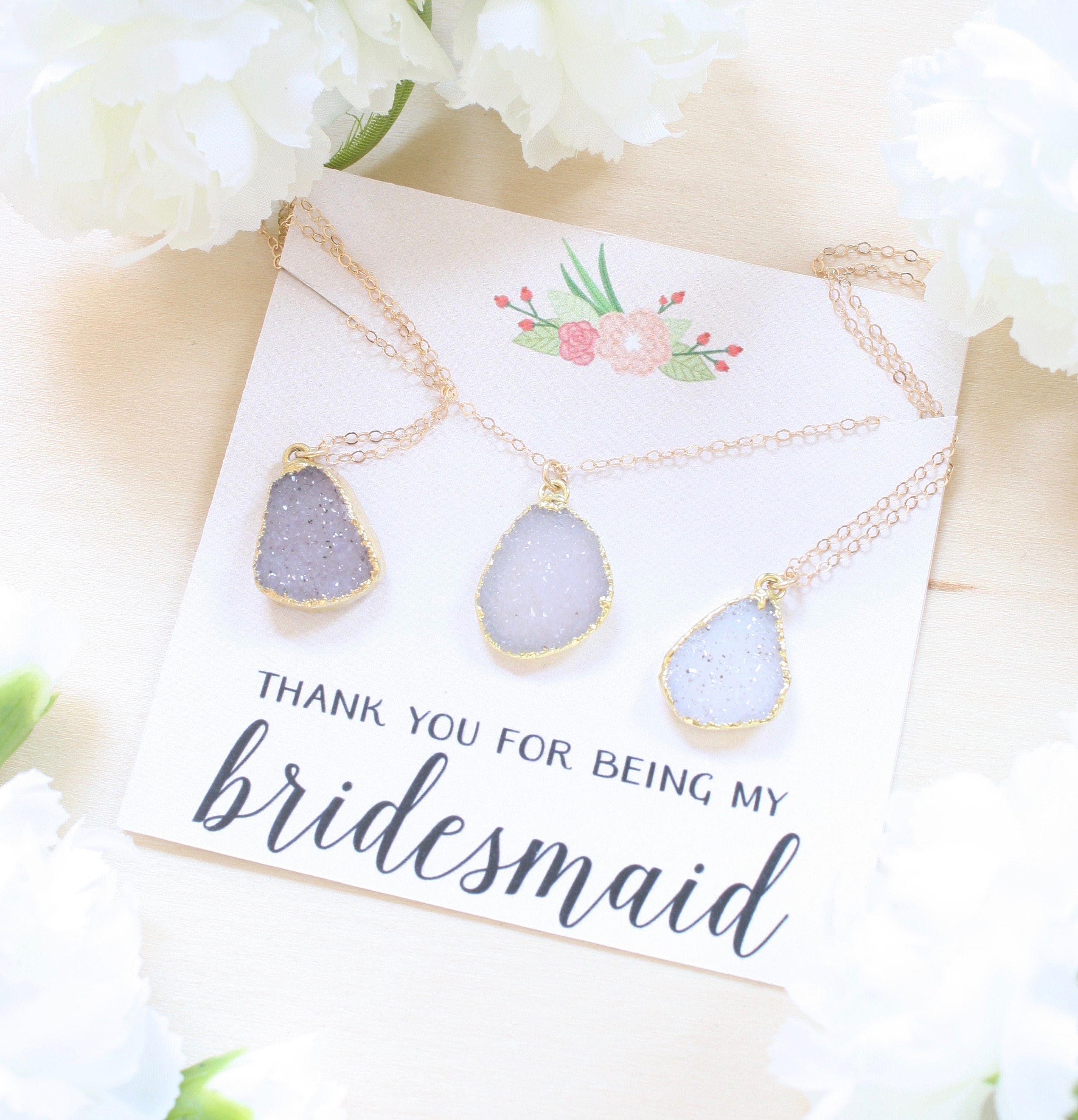 Bridesmaid Gift Bridesmaid Jewelry Set Bridesmaid Necklace