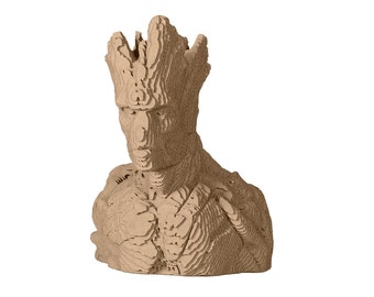 Groot Bust - DIY Cardboard Sculpture