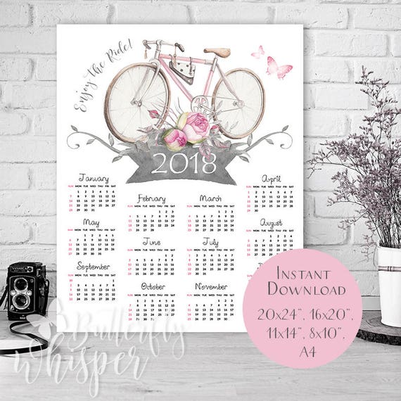 downloadable 2018 calendar