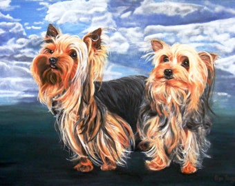Photo Print Of Original Painting "A Romantic Evening" (140x115mm)