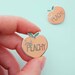 JUST PEACHY enamel pin | Lapel pin | pin badge | HARD enamel pin | Cute kawaii | bright pastel |peaches and cream | Stocking Fillers