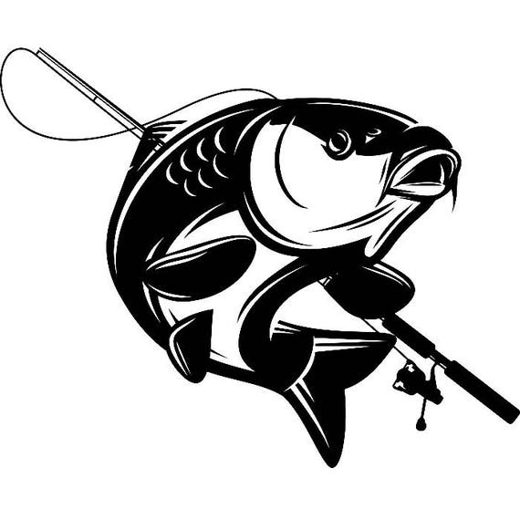 Download Carp Fishing 4 Logo Angling Fish Hook Fresh Water Hunting