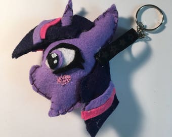Cute my little pony Twilight Sparkle plush keychain!!