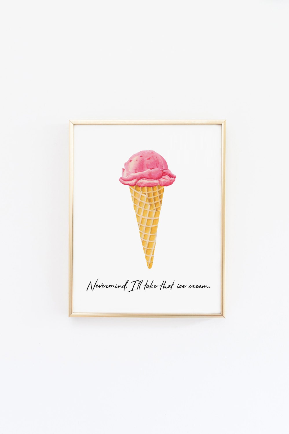 Printable quotes Ice cream print Ice cream quote Kitchen