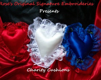 Roses Original Signature Embroideries Charity Cushions