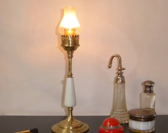 APHRODITE - Table lamp - porcelain, brass, bronze and glass - unique