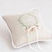 Ring Bearer Pillow, Wedding Ring Pillow, rustic ring pillow, laurel wreath ring pillow, personalized ring bearer pillow, hygge wedding decor