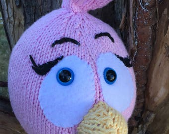 pink angry bird plush