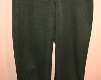 Vintage Olive Green Highwaist Slacks