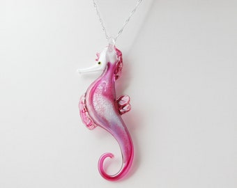 Murano Glass Seahorse Necklace