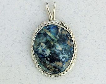 Colorful Blue Stone Pendant