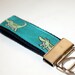 Alligator Key Chain Crocodile Key Chain Turquoise Key Fob Summer Key Fob Teacher Gift Gator Key Fob Preppy Key Chain