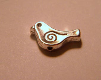 5 Tibetan bead spacer bird No. 30 9 mm
