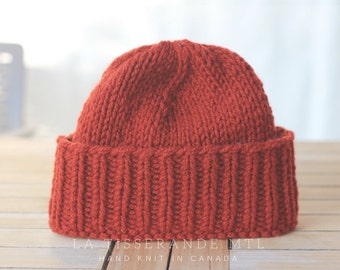 Knit hat, wool beanie, knitted hat, knit hats, wool hat // Made in Canada - 100% sheep's wool