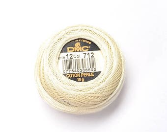DMC 712 Cream Perle Cotton Thread Size 5