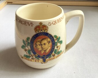 May 1937 Coronation King George VI & Queen Elizabeth Mug