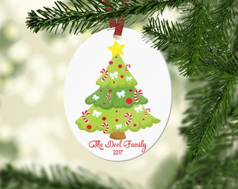Personalized Christmas Tree Ornament, Family Christmas Ornament, Personalized Christmas Ornament, Custom Ornament