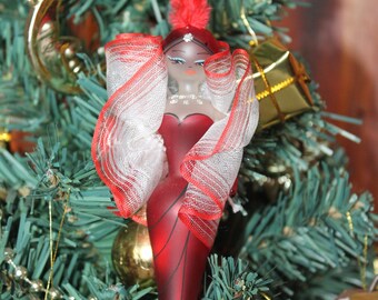 Hand Blown Glass Italian Christmas Ornament