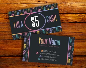 Cash Cards - Lula Cash - Reward Card - Business Cards - Chalkboard Cash Customer Coupon - Cash Coupon - Gift Certificate - LulaCash
