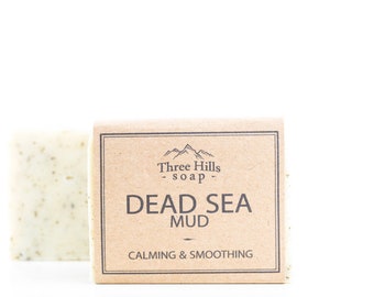 Dead Sea Mud Soap,Soap for Sensitive Skin and Psoriasis,Dead Sea Soap, Detox Soap, Clay Soap, Cold Process Soap, Unscented Soap, Vegan Soap