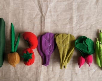 Play food spring vegetables
