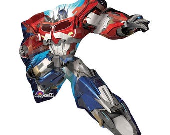 TRANSFORMERS Balloon 35" Foil Mylar Optimus Prime Birthday Party Supplies Decoration Photo Prop