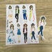 Miss Lily Shades fashionista stickers / cutout
