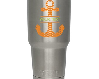 Anchor Yeti Cup Decal, Yeti Decal, Yeti Tumbler Decal for Women and Man, Yeti Personalized Decal, Yeti Cup Decal, Yeti Rambler Decal