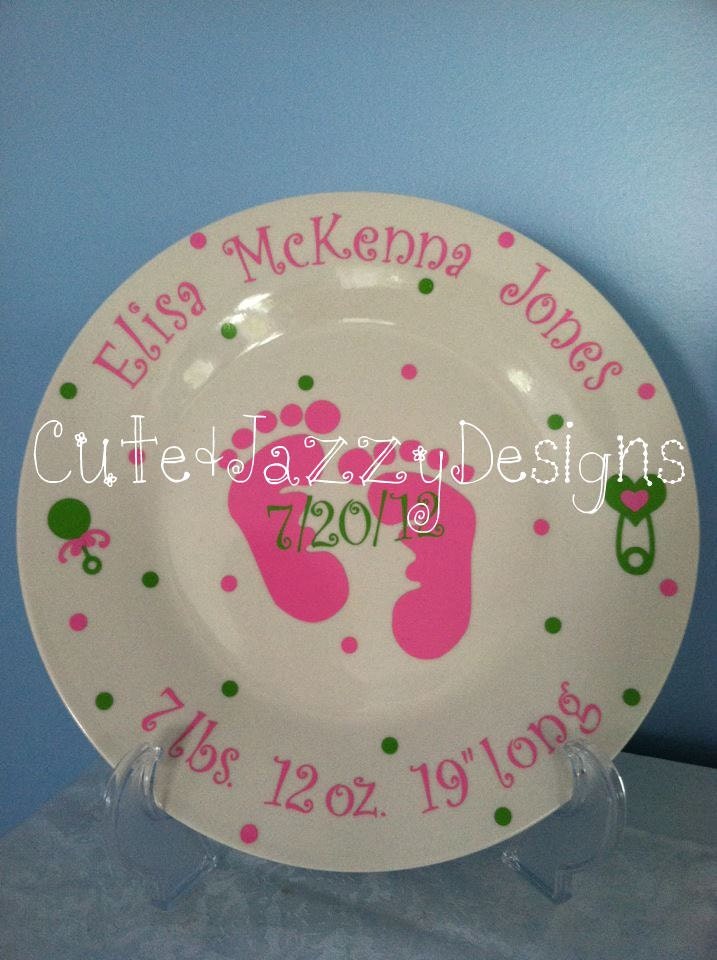 Personalized Ceramic Baby Plate