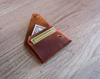 Leather wallet, Personalized wallet, mens leather wallet, credit card holder, leather card holder, slim wallet, minimalist wallet,