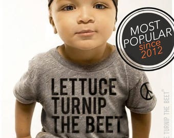 lettuce turnip the beet ® trademark brand OFFICIAL SITE - heather grey track shirt, baseball jersey, or baby bodysuit with classic logo