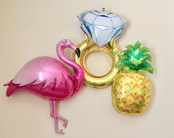 Flamingo Pineapple Bachelorette~Let's Flamingle Party~She Said Yes~Flamingo Bachelorette~Beach Bach~Final Flock~Flamingo Party Decor~Aloha
