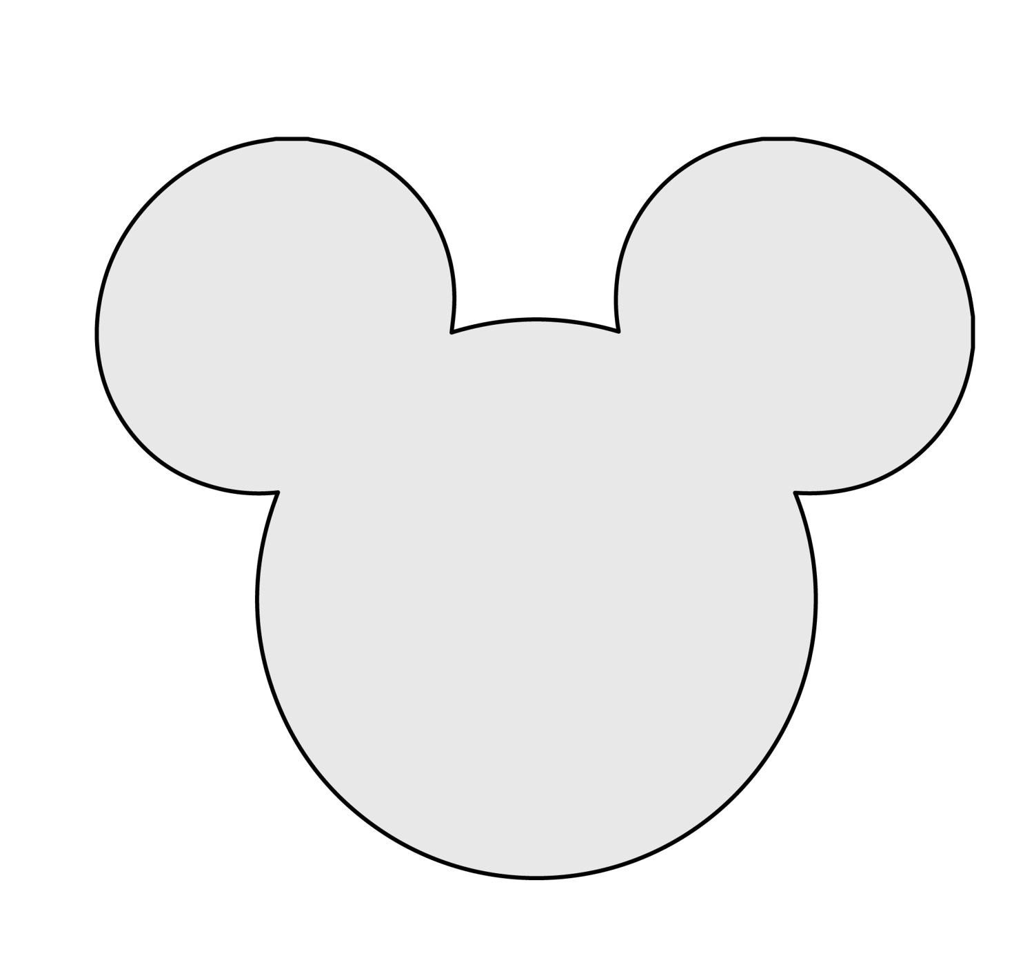 5 H String Art Mickey Mouse Pattern / Template / Mickey