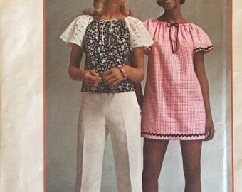 Simplicity 5468 Super Simple Mini Dress or Top 1972