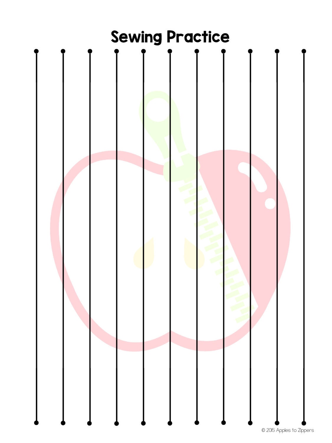 worksheet Sewing Worksheets practice sewing worksheets from applestozippers on etsy studio this is a digital file