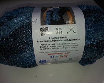 Red Heart Boutique Sashay Yarn Aquamarine 9951