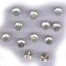 25 vintage CLEAR ROSE MONTEES czech 8mm haskell era, sew ons, prong set faceted crystals, 8mm bridal embellishment