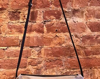 Grey Linen Cross Body Bag - Light Grey | Cross Body Bag, Purse, Handbag