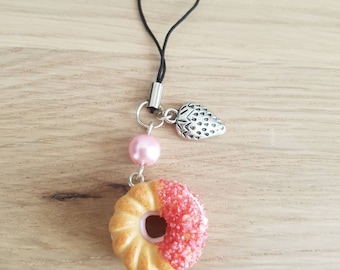 Stuffed Strawberry doughnuts strap