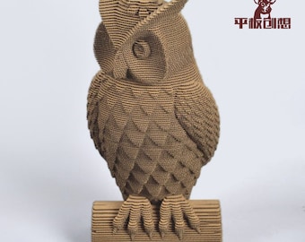 Owl Girl - DIY Cardboard Craft