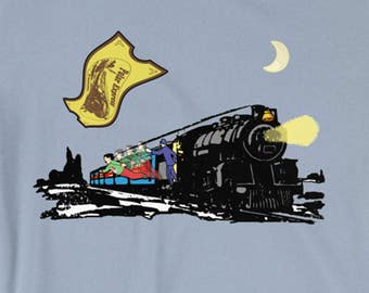 No Ticket...No Ride - Inspired by the Movie The Polar Express - Funny T-shirt - Holiday Tee - Parody - Christmas - Humorous - Train