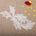 1 Pair White Embroidery Leaf Lace Applique DIY Trim Appliques Patch Clothing Accessories, WL1603