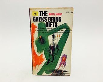 Vintage Sci Fi Book The Greks Bring Gifts by Murray Leinster 1964 Paperback